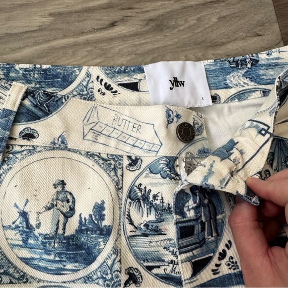 NWT Yllw The Label Miller Jeans in Delft Size Large - Picture 4 of 8